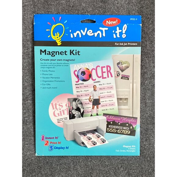 VTG U Create It UCIM09 & Invent It 09212-0 Heavy Weight Sealed Magnet Kit Person - Picture 6 of 16